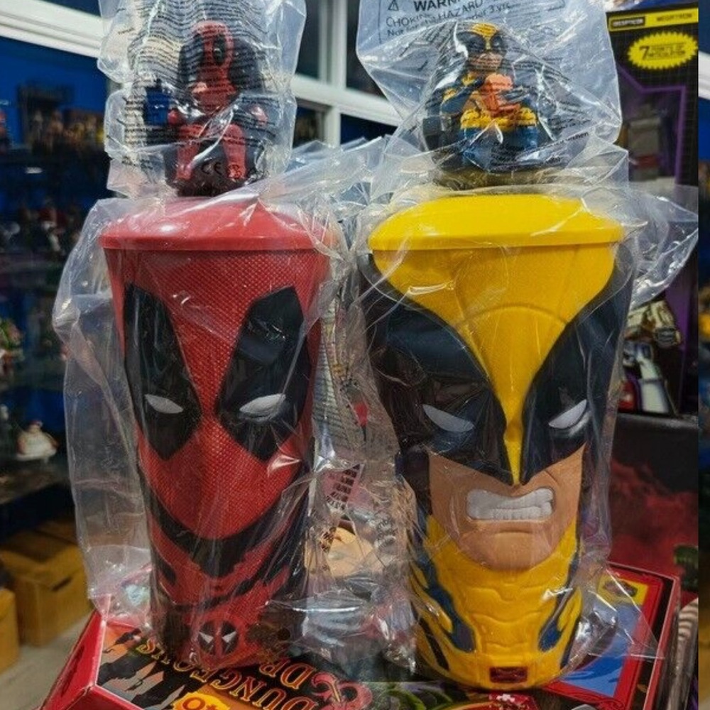 Deadpool and Wolverine AMC theater cups